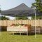 Stalwart Pop Up Canopy - 10x10 ft Tent - UPF30 Sun Shelter with Adjustable Height by Gray, 3PK 80-14-GRY - alternate 2